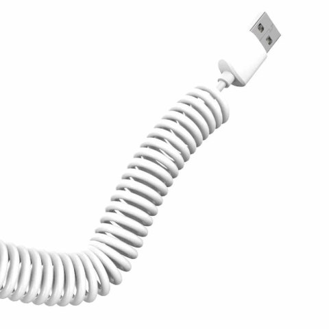 Dudao zestaw samochodowa ładowarka 2x USB 2.4A + kabel przewód USB 3w1 Lightning / Typ C / micro USB biały (R7 white) Dudao zestaw samochodowa ładowarka 2x USB 2.4A + kabel przewód USB 3w1 Lightning / Typ C / micro USB biały (R7 white)