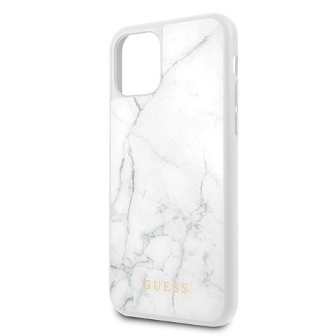Etui Guess Marble na iPhone 11 Pro - białe