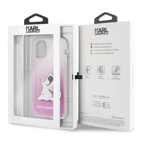 Etui Karl Lagerfeld Choupette Fun na iPhone 11 Pro - różowe Etui Karl Lagerfeld Choupette Fun na iPhone 11 Pro - różowe