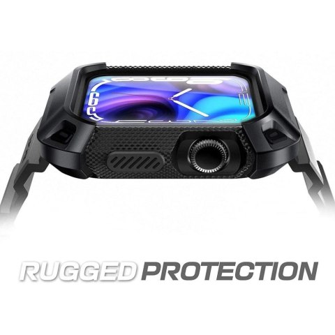 Etui z paskiem Supcase Unicorn Beetle Pro na Apple Watch 4/5/6/7/8/SE (44/45 mm) - czarne Etui z paskiem Supcase Unicorn Beetle Pro na Apple Watch 4/5/6/7/8/SE (44/45 mm) - czarne