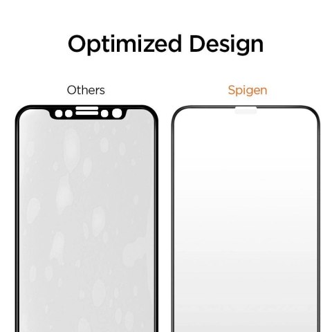 Szkło hartowane Spigen ALM Glass FC na iPhone 11 Pro Max - czarne