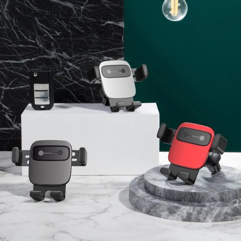 Uchwyt Baseus Cube SUYL-FK01 grawitacyjny na telefon 4.7-6.6" do samochodu na kratkę nawiewu - czarny Uchwyt Baseus Cube SUYL-FK01 grawitacyjny na telefon 4.7-6.6" do samochodu na kratkę nawiewu - czarny