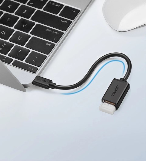 Adapter Ugreen US154 30701 USB-A 3.0 (żeński) / USB-C 3.0 (męski) OTG - czarny Adapter Ugreen US154 30701 USB-A 3.0 (żeński) / USB-C 3.0 (męski) OTG - czarny