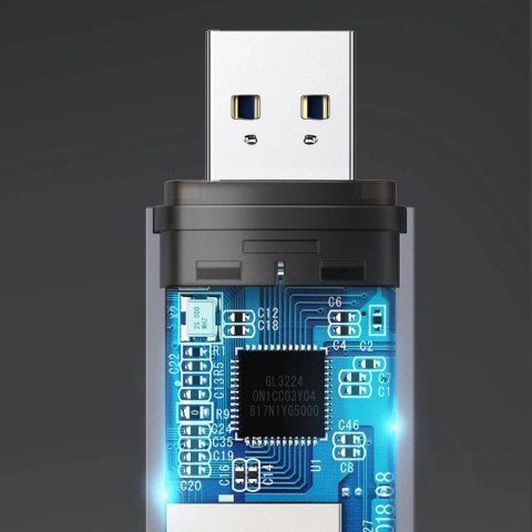 Czytnik Ugreen CM185 50706 do kart SD / micro SD na USB-A 3.0 / USB-C 3.0 - szary Czytnik Ugreen CM185 50706 do kart SD / micro SD na USB-A 3.0 / USB-C 3.0 - szary