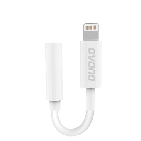 Dudao adapter audio przejściówka do słuchawek z Lightning na mini jack 3,5 mm biały (L16i white) Dudao adapter audio przejściówka do słuchawek z Lightning na mini jack 3,5 mm biały (L16i white)