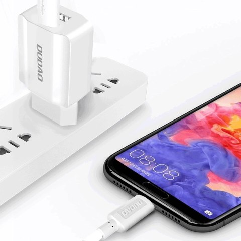 Dudao ładowarka sieciowa EU 2x USB 5V/2.4A + kabel micro USB biały (A2EU + Micro white) Dudao ładowarka sieciowa EU 2x USB 5V/2.4A + kabel micro USB biały (A2EU + Micro white)