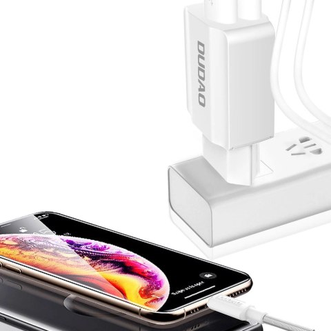 Dudao ładowarka sieciowa EU 2x USB 5V/2.4A + kabel micro USB biały (A2EU + Micro white) Dudao ładowarka sieciowa EU 2x USB 5V/2.4A + kabel micro USB biały (A2EU + Micro white)