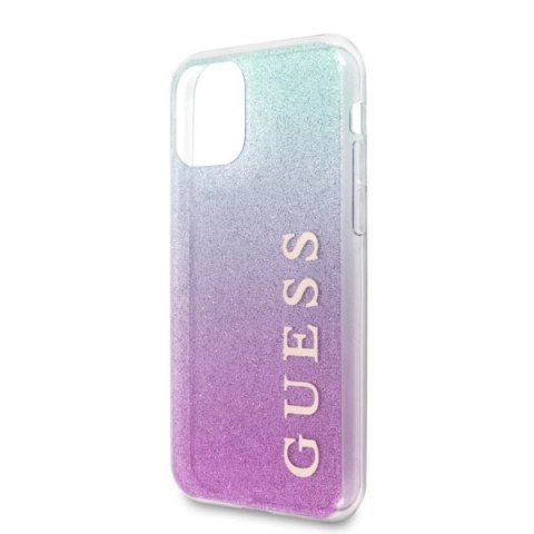 Etui Guess Glitter Gradient na iPhone 11 Pro Max - różowo-niebieskie Etui Guess Glitter Gradient na iPhone 11 Pro Max - różowo-niebieskie