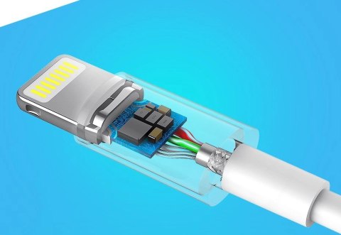 Kabel Ugreen US155 20728 USB-A / Lightning MFi 2.4A 1m - biały Kabel Ugreen US155 20728 USB-A / Lightning MFi 2.4A 1m - biały