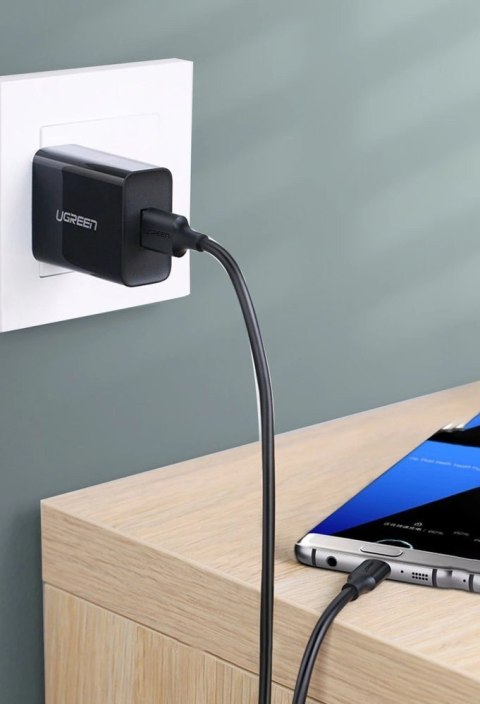 Kabel Ugreen US184 20882 USB-A 3.0 / USB-C 3A 1m - czarny Kabel Ugreen US184 20882 USB-A 3.0 / USB-C 3A 1m - czarny