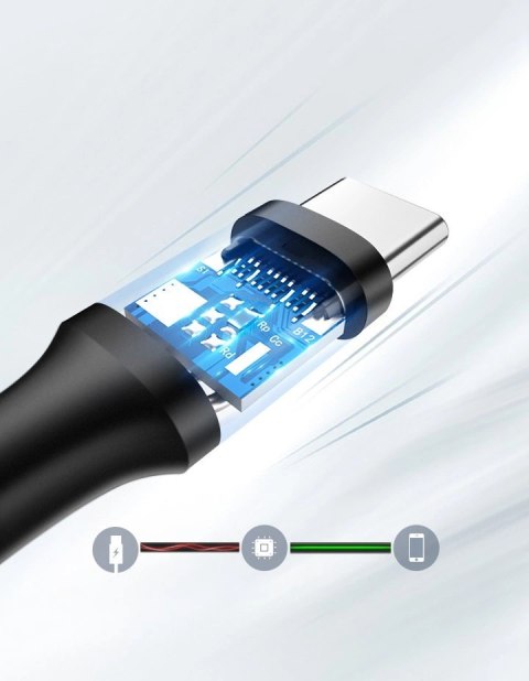 Kabel Ugreen US287 60115 USB-A / USB-C 2A 0.5m - czarny
