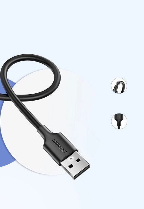 Kabel Ugreen US289 60138 micro USB / USB-A 2m - czarny Kabel Ugreen US289 60138 micro USB / USB-A 2m - czarny