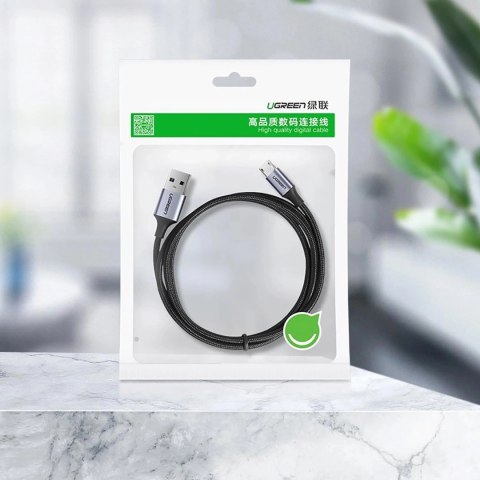 Kabel Ugreen US290 60148 USB-A / micro USB 2.4A 2m - szary Kabel Ugreen US290 60148 USB-A / micro USB 2.4A 2m - szary