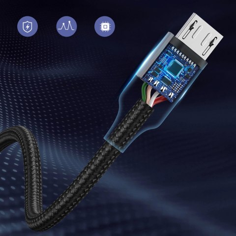 Kabel Ugreen US290 60148 USB-A / micro USB 2.4A 2m - szary Kabel Ugreen US290 60148 USB-A / micro USB 2.4A 2m - szary