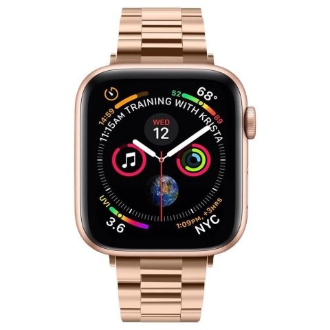 Pasek Spigen Modern Fit Band na Apple Watch 4/5/6/7/8/SE (38/40/41 mm) - różowo-złoty