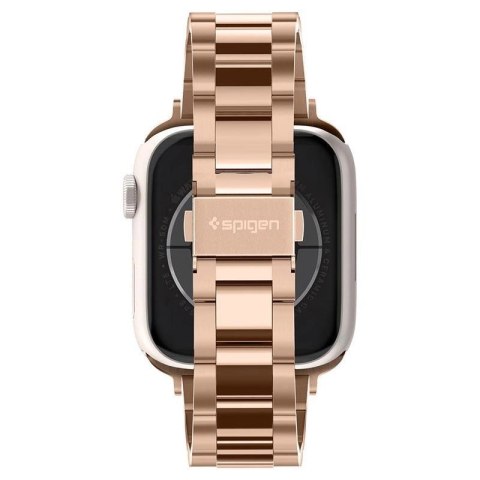 Pasek Spigen Modern Fit Band na Apple Watch 4/5/6/7/8/SE (38/40/41 mm) - różowo-złoty