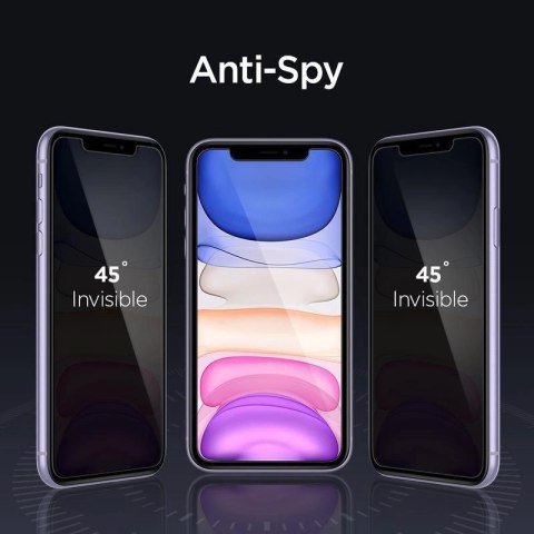 Szkło hartowane Spigen Glas.tR EZ Fit Privacy na iPhone 11 / XR Szkło hartowane Spigen Glas.tR EZ Fit Privacy na iPhone 11 / XR