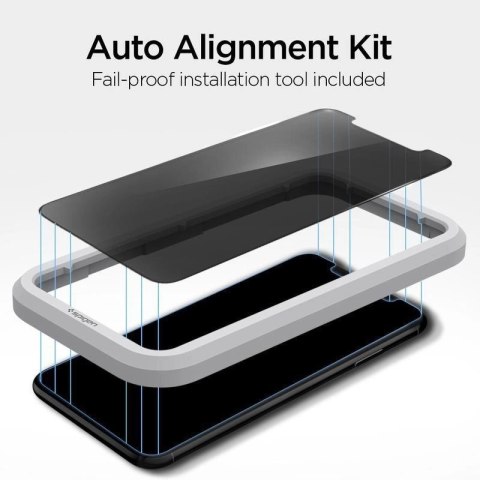 Szkło hartowane Spigen Glas.tR EZ Fit Privacy na iPhone 11 / XR Szkło hartowane Spigen Glas.tR EZ Fit Privacy na iPhone 11 / XR