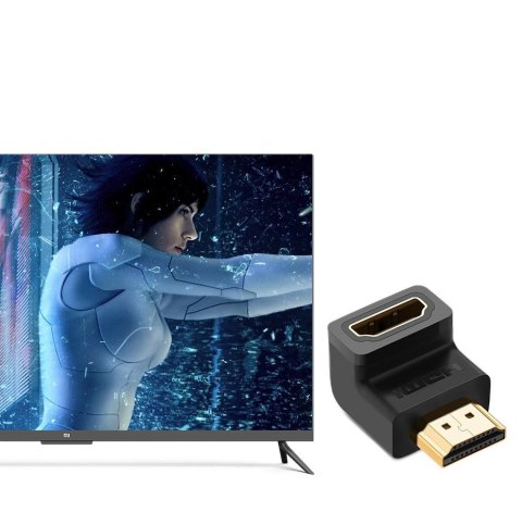Ugreen adapter łącznik kątowy HDMI dolny czarny (20109) Ugreen adapter łącznik kątowy HDMI dolny czarny (20109)