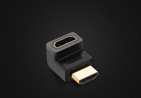 Ugreen adapter łącznik kątowy HDMI dolny czarny (20109) Ugreen adapter łącznik kątowy HDMI dolny czarny (20109)