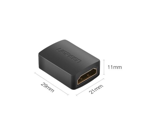 Ugreen adapter łącznik złączka HDMI czarny (20107) Ugreen adapter łącznik złączka HDMI czarny (20107)