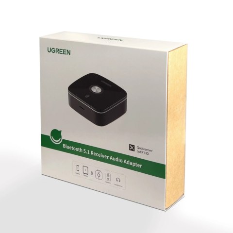 Ugreen adapter odbiornik Bluetooth 5.1 aptX 2RCA / 3,5 mm mini jack czarny (40759) Ugreen adapter odbiornik Bluetooth 5.1 aptX 2RCA / 3,5 mm mini jack czarny (40759)