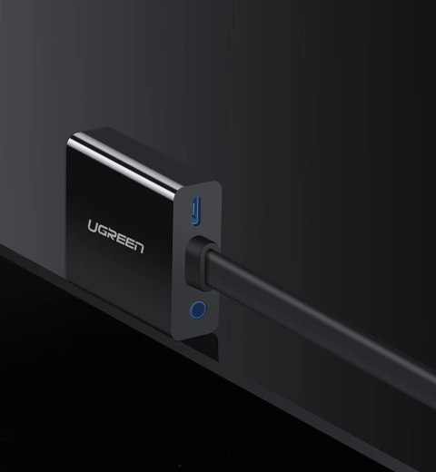 Ugreen adapter przejściówka HDMI - VGA micro USB / audio 3,5 mm mini jack czarny (40248) Ugreen adapter przejściówka HDMI - VGA micro USB / audio 3,5 mm mini jack czarny (40248)