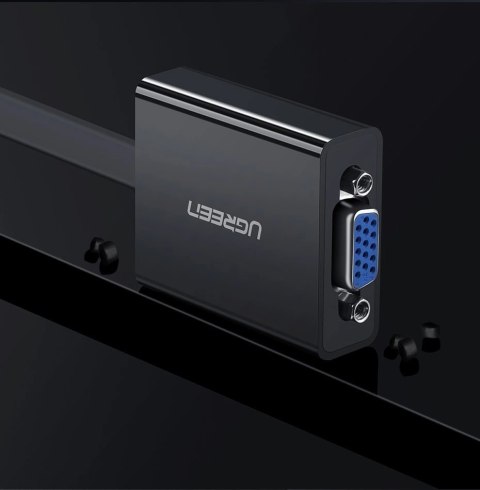Ugreen adapter przejściówka HDMI - VGA micro USB / audio 3,5 mm mini jack czarny (40248) Ugreen adapter przejściówka HDMI - VGA micro USB / audio 3,5 mm mini jack czarny (40248)