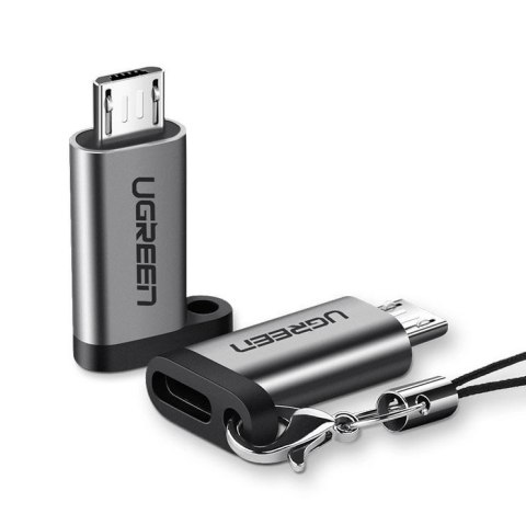 Ugreen adapter przejściówka z USB Typ C na micro USB szary (50590) Ugreen adapter przejściówka z USB Typ C na micro USB szary (50590)