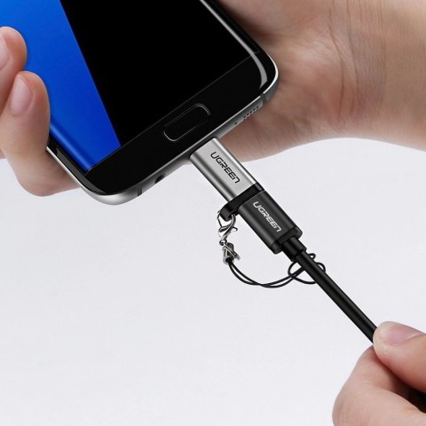 Ugreen adapter przejściówka z USB Typ C na micro USB szary (50590) Ugreen adapter przejściówka z USB Typ C na micro USB szary (50590)
