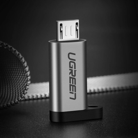 Ugreen adapter przejściówka z USB Typ C na micro USB szary (50590) Ugreen adapter przejściówka z USB Typ C na micro USB szary (50590)