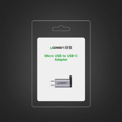 Ugreen adapter przejściówka z USB Typ C na micro USB szary (50590) Ugreen adapter przejściówka z USB Typ C na micro USB szary (50590)