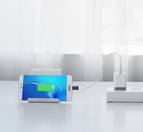 Ugreen adapter przejściówka z micro USB na USB Typ C czarny (30391) Ugreen adapter przejściówka z micro USB na USB Typ C czarny (30391)