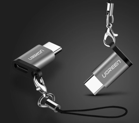 Ugreen adapter przejściówka z micro USB na USB Typ C czarny (30391) Ugreen adapter przejściówka z micro USB na USB Typ C czarny (30391)