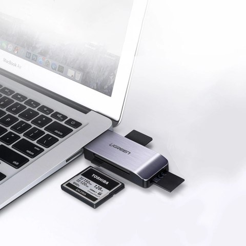 Ugreen czytnik kart SD / micro SD / CF / MS na USB 3.0 szary (50541) Ugreen czytnik kart SD / micro SD / CF / MS na USB 3.0 szary (50541)
