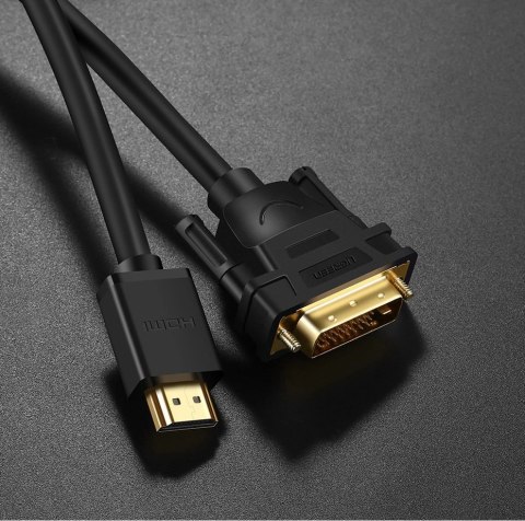 Ugreen kabel przewód HDMI - DVI 4K 60Hz 30AWG 1m czarny (30116) Ugreen kabel przewód HDMI - DVI 4K 60Hz 30AWG 1m czarny (30116)