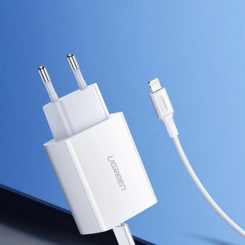 Ugreen ładowarka sieciowa USB Power Delivery 3.0 Quick Charge 4.0+ 20W 3A biały (60450) Ugreen ładowarka sieciowa USB Power Delivery 3.0 Quick Charge 4.0+ 20W 3A biały (60450)