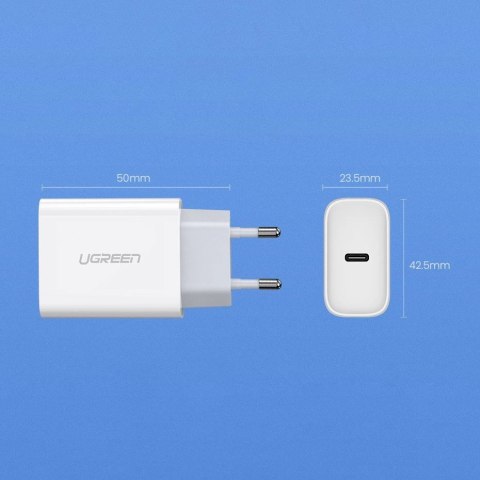 Ugreen ładowarka sieciowa USB Power Delivery 3.0 Quick Charge 4.0+ 20W 3A biały (60450) Ugreen ładowarka sieciowa USB Power Delivery 3.0 Quick Charge 4.0+ 20W 3A biały (60450)