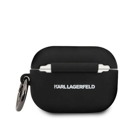 Etui Karl Lagerfeld Silicone Ikonik na AirPods Pro - czarne Etui Karl Lagerfeld Silicone Ikonik na AirPods Pro - czarne