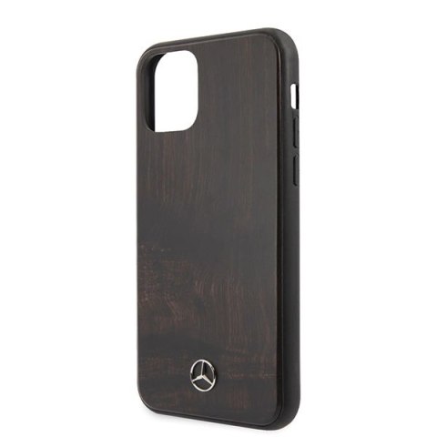 Etui Mercedes Wood Line Rosewood na iPhone 11 Pro Max - brązowe Etui Mercedes Wood Line Rosewood na iPhone 11 Pro Max - brązowe
