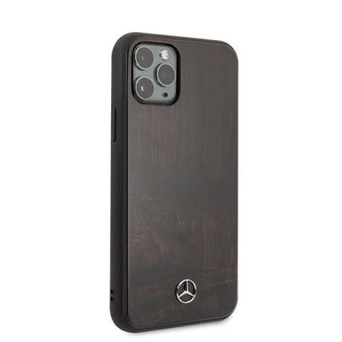 Etui Mercedes Wood Line Rosewood na iPhone 11 Pro - brązowe Etui Mercedes Wood Line Rosewood na iPhone 11 Pro - brązowe