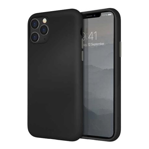 Etui UNIQ Lino Hue na iPhone 11 Pro - czarne Etui UNIQ Lino Hue na iPhone 11 Pro - czarne