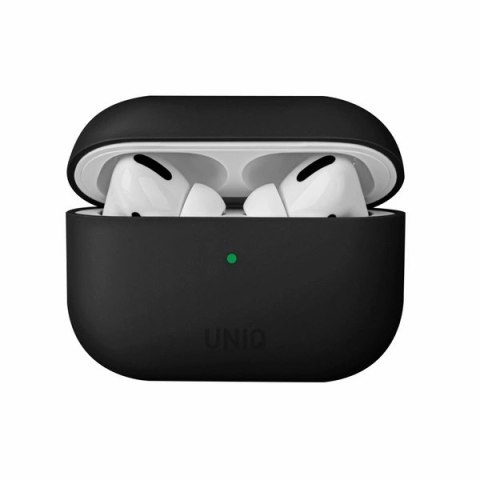 Etui UNIQ Lino Silicone na AirPods Pro - czarne Etui UNIQ Lino Silicone na AirPods Pro - czarne