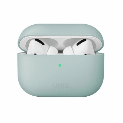 Etui UNIQ Lino Silicone na AirPods Pro - miętowe Etui UNIQ Lino Silicone na AirPods Pro - miętowe