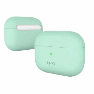 Etui UNIQ Lino Silicone na AirPods Pro - miętowe