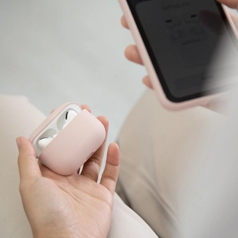 Etui UNIQ Lino Silicone na AirPods Pro - miętowe Etui UNIQ Lino Silicone na AirPods Pro - miętowe