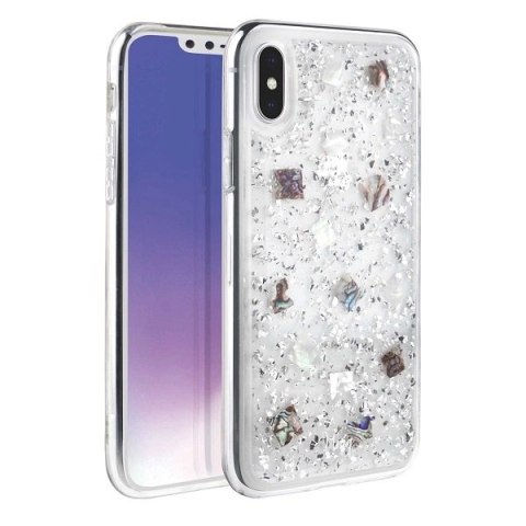 Etui UNIQ Lumence Clear na iPhone Xs Max - srebrne Etui UNIQ Lumence Clear na iPhone Xs Max - srebrne