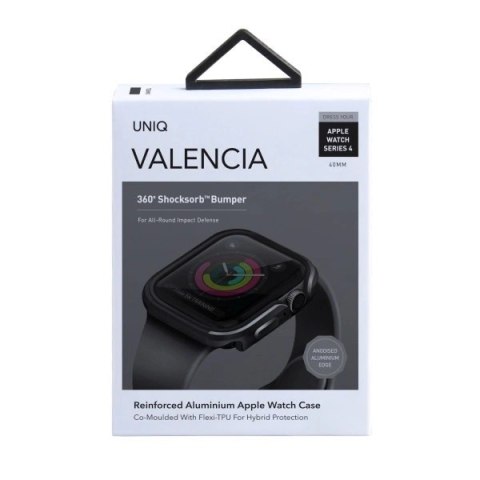 Etui UNIQ Valencia na Apple Watch 4 / 5 / 6 / SE 40mm - szare Etui UNIQ Valencia na Apple Watch 4 / 5 / 6 / SE 40mm - szare