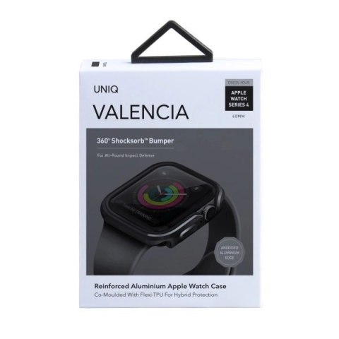 Etui UNIQ Valencia na Apple Watch 4 / 5 / 6 / SE 40mm - szare Etui UNIQ Valencia na Apple Watch 4 / 5 / 6 / SE 40mm - szare