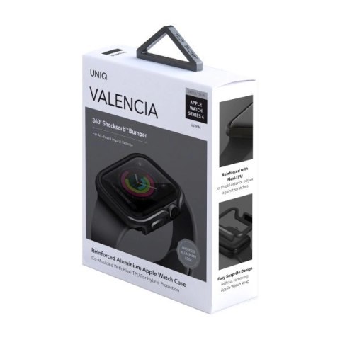 Etui UNIQ Valencia na Apple Watch 4 / 5 / 6 / SE 44mm - szare Etui UNIQ Valencia na Apple Watch 4 / 5 / 6 / SE 44mm - szare